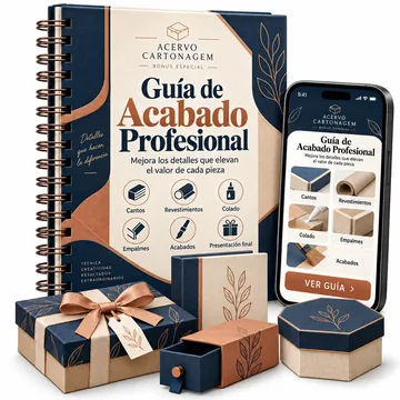 Portada del Bono 1 — Guía de Acabado Profesional, con la guía impresa y vista previa en el celular